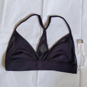 🆕 NWOT P.J. Salvage racerback blk bra sz S